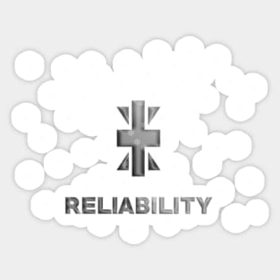 Crest of Reliability Christmas Sticker